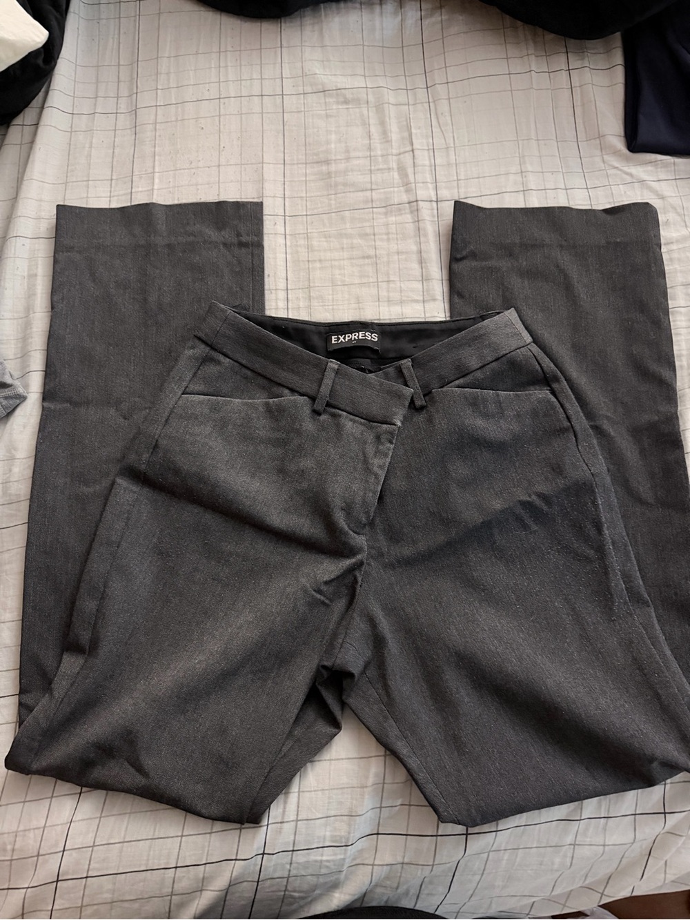 Express Women's Charcoal Gray Dress Pants